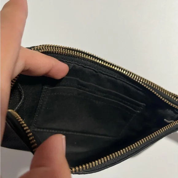 Coach Black Leather Wristlet - Picture 4 of 4